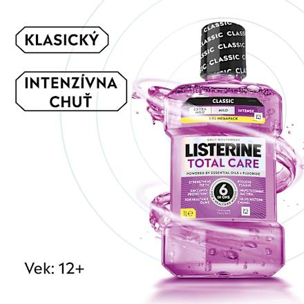 Ústna voda Total Care Teeth Protection Clean Mint Listerine