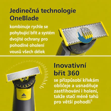 360 blade holicí strojek na tvář QP2724/23 PHILIPS OneBlade