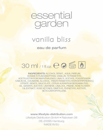 Női EdP Vanilla Bliss Essential Garden