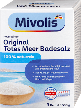 Soľ do kúpeľa z Mŕtveho mora Mivolis