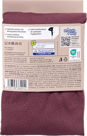 Leggings Seamless Panty Bordeaux, Gr. 46/48 Fascino