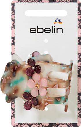 Haarklammer mit Blumen-Applikationen ebelin