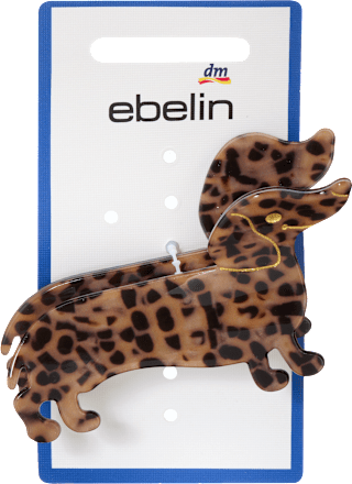 Haarklammer Dackel, Leo-Muster ebelin