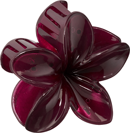 Haarklammer Blumen, aubergine ebelin