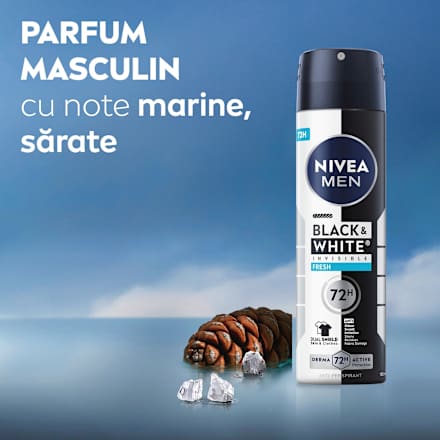 Deodorant spray Black&White invisible Fresh NIVEA MEN