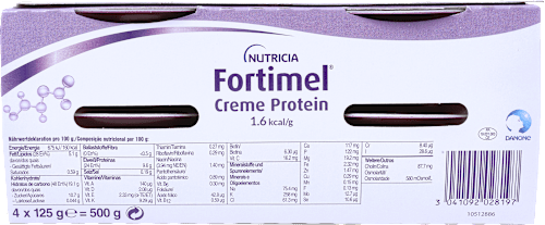 Fortimel Creme Protein Trinknahrung Waldfrucht 4 x 125 g Fortimel