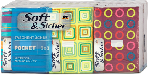 Hygienické vreckovky Pocket 6x8 Soft&Sicher