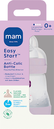 Babyflasche Easy Start Anti-Kolik flieder 0+ Monate 160 ml mam