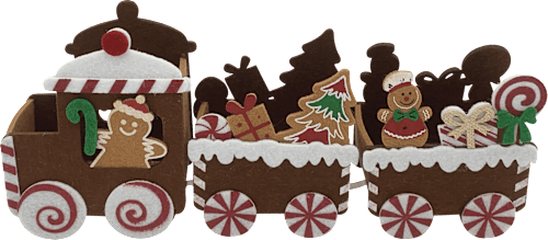 Filzzug Lebkuchen Dekorieren & Einrichten