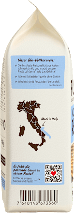 Nudeln, Fusilli aus Vollkornreis, glutenfrei PPURA