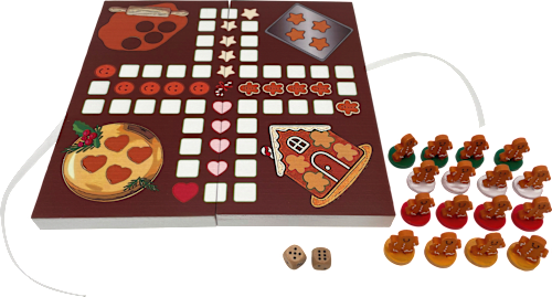 Brettspiel Weihnachtsbäcker mit Lebkuchenmännchen Dekorieren & Einrichten