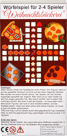 Brettspiel Weihnachtsbäcker mit Lebkuchenmännchen Dekorieren & Einrichten