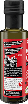 natives Olivenöl extra "Mammas Chili" mit Chili, Knoblauch & Oregano PPURA