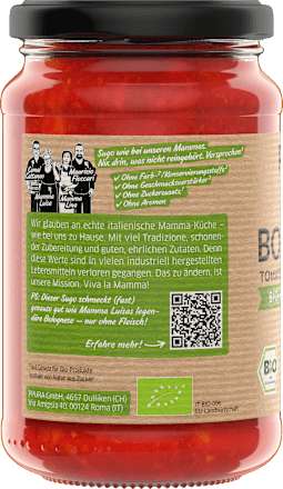 Tomatensauce, Bolognese, vegan PPURA