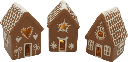 LED Lebkuchenhaus, Keramik (7x7x10 cm) Dekorieren & Einrichten