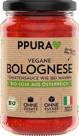 Tomatensauce, Bolognese, vegan PPURA