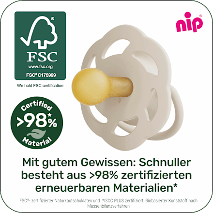 Schnuller Cherry weinrot/beere Gr. 1, 0-6 Monate Nip