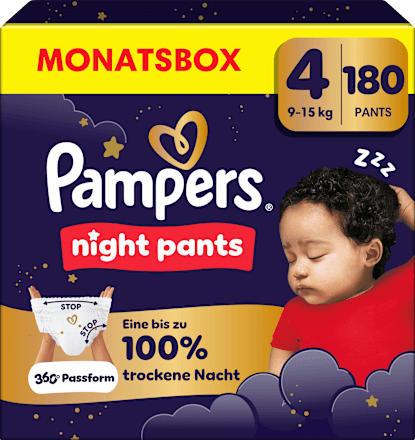 Baby Pants Night Gr. 4 (9-15 kg) Monatsbox Pampers night pants