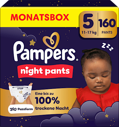 Baby Pants Night Gr. 5 (12-17 kg) Monatsbox Pampers night pants