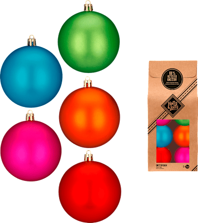 Kunststoffkugeln bunt (6 cm) Dekorieren & Einrichten