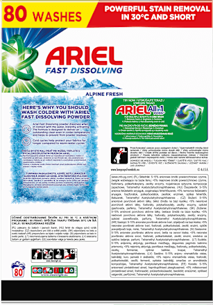Prací prášok Alpine Fresh Ariel
