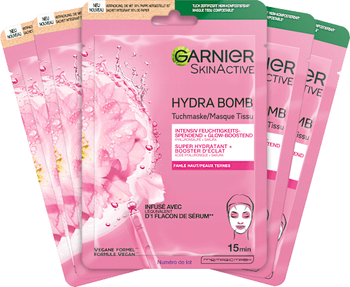 Tuchmaske Hydra Bomb Sakura 5 Stück GARNIER