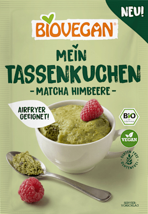 Mein Tassenkuchen, Matcha Himbeere BIOVEGAN
