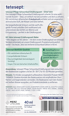 Schaumbad Erkältungszeit tetesept