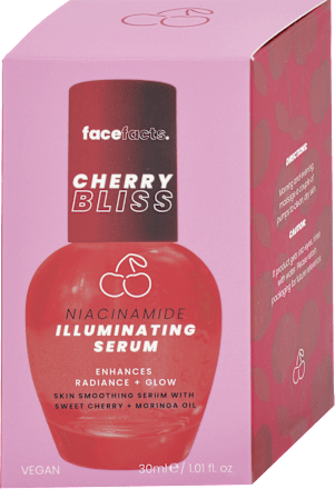 Rozjasňujúce pleťové sérum Cherry Bliss Niacinamide Illuminating facefacts