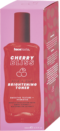 Pleťový toner Cherry Bliss AHA+BHA Brightening facefacts