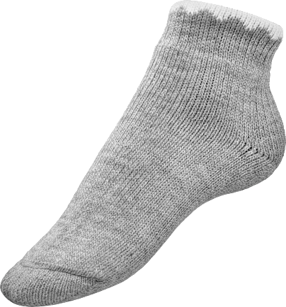 Socken mit Wolle & kurzem Schaft grau Gr. 35-38 Fascino