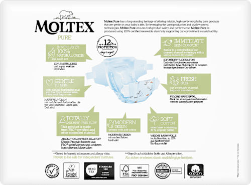 Pure pelenka, 3-as méret, 4-9 kg Moltex