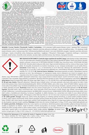 Zawieszka do WC Color Auto Active Świeże Kwiaty, 3x50g Bref
