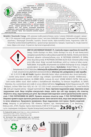 Zawieszka do WC Premium de Luxe Midnight Bouquet Bref