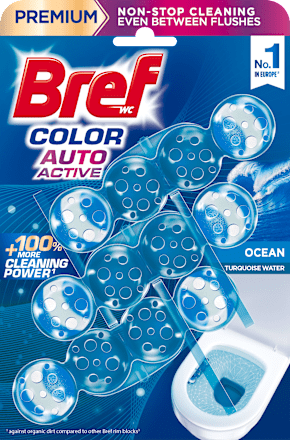 Zawieszka do WC Color Auto Active Ocean, 3x50g Bref