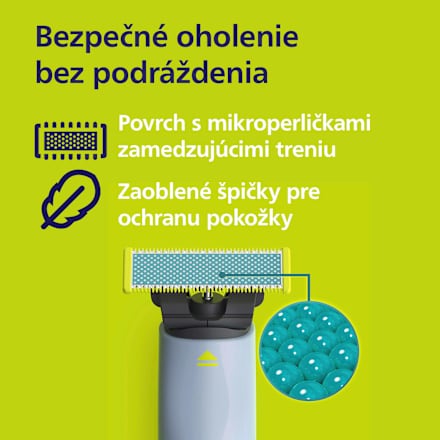 Náhradné holiace hlavice OneBlade Anti-Friction blade PHILIPS OneBlade