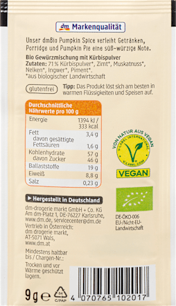 Mix di spezie in polvere con zucca dmBio
