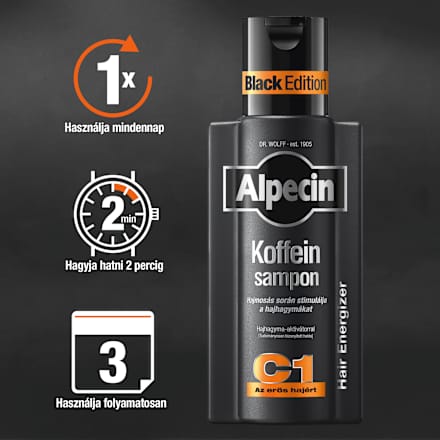 Koffein sampon C1 Black Alpecin