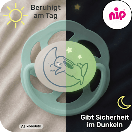 Schnuller Cherry night blau/mint Gr. 1,  0-6 Monate Nip