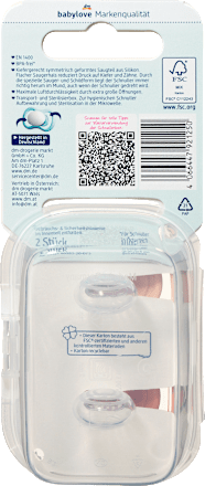 Schnuller Air Silikon symmetrisch, blau, ab 16 Monaten babylove
