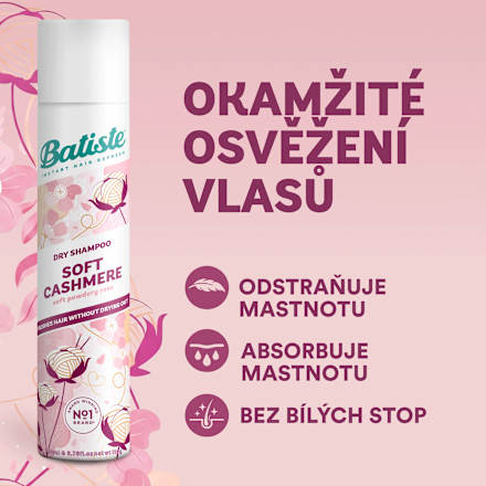 suchý šampon na vlasy Soft Cashmere Batiste