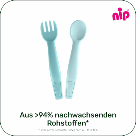 Esslernbesteck grün 2tlg. Nip