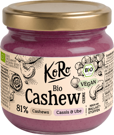 Cashew Creme mit Cassis & Ube KoRo