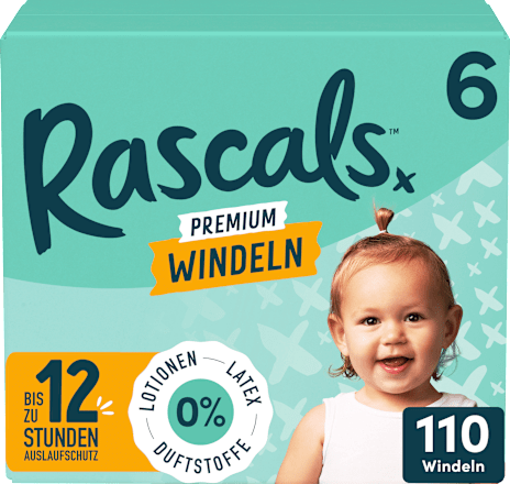 Windeln Premium Gr. 6 (15-20 kg), Monatsbox Rascals