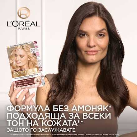Боя за коса без амоняк Nudes, Nr.10U Universal Lightest Blonde L'ORÉAL PARiS EXCELLENCE Creme