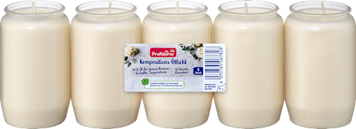 Profissimo Grabkerze Nr.3 weiß, 5 St dauerhaft günstig online kaufen