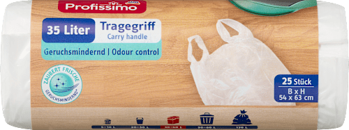 Müllbeutel 35 l mit Tragegriff Profissimo