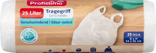 Müllbeutel 25 l mit Tragegriff Profissimo