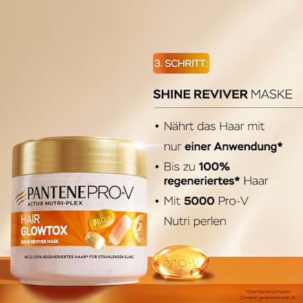 Haarkur Glowtox PANTENE PRO-V