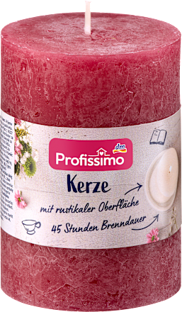 Sviečka Rustik - bordová 100/68 Profissimo